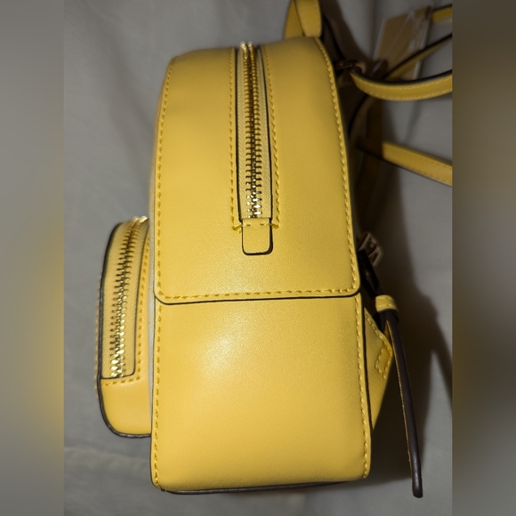 Michael Kors Jaycee Extra-Small Ombré Logo Convertible Backpack Yellow NWT - Picture 3 of 10
